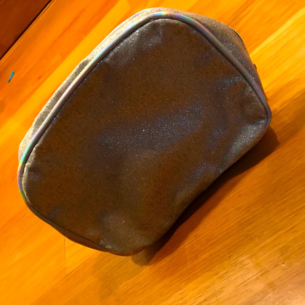 Glittery makeup bag